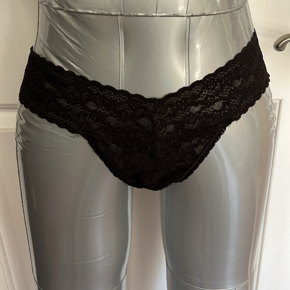 Victoria’s Secret the Lacey thong panty one size fits all lace gently used